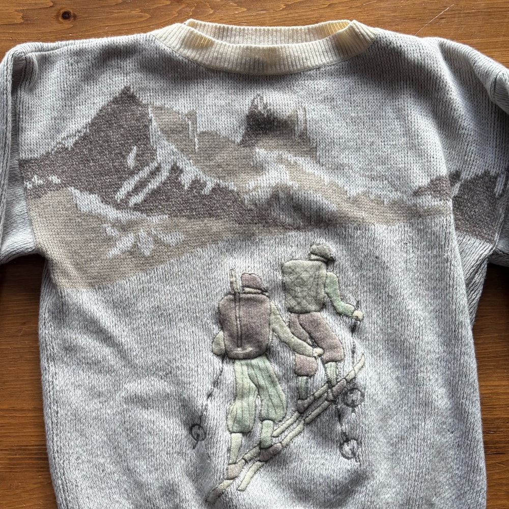 Vintage Cross-Country Ski Sweater